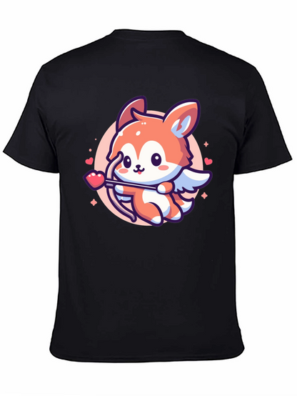 Cute Fox Cupid Valentines Day T-Shirt