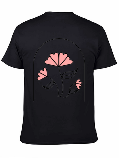 Floral Arch Graphic Tee - Black