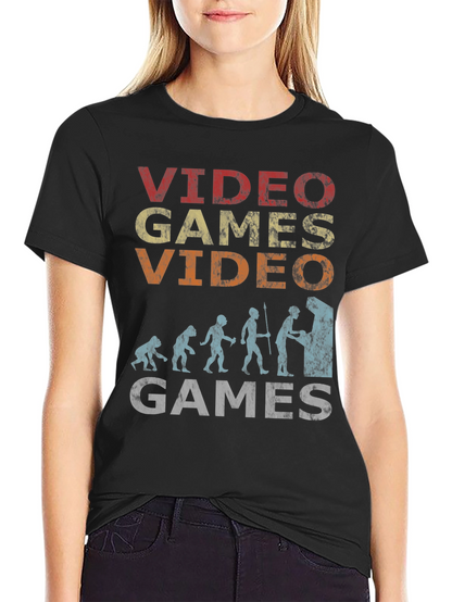 Retro Video Games Evolution T-Shirt