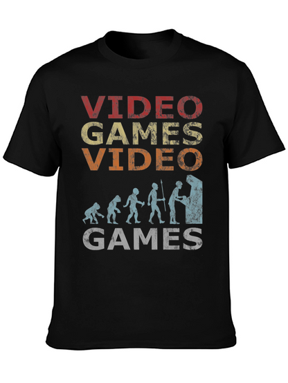 Retro Video Games Evolution T-Shirt