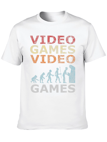 Retro Video Games Evolution T-Shirt
