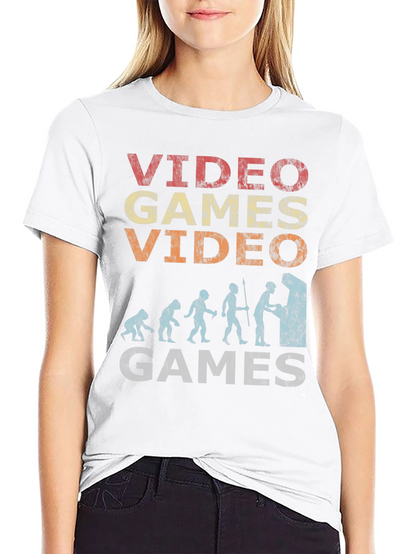 Retro Video Games Evolution T-Shirt