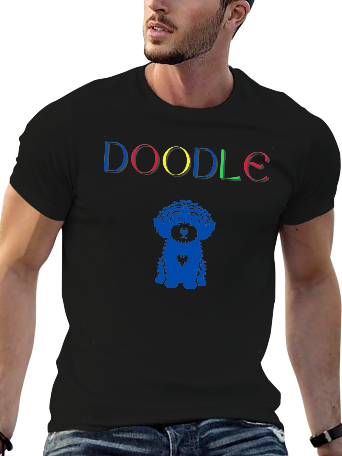 Doodle Dog Graphic T-Shirt