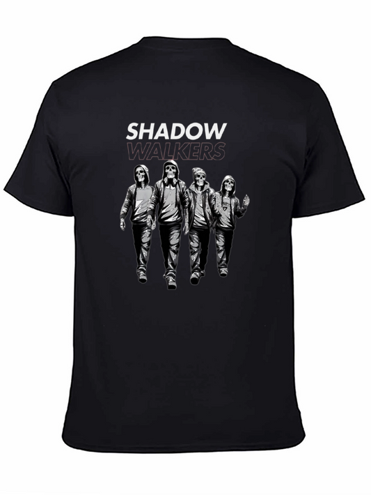 Shadow Walker Black Graphic T-Shirt