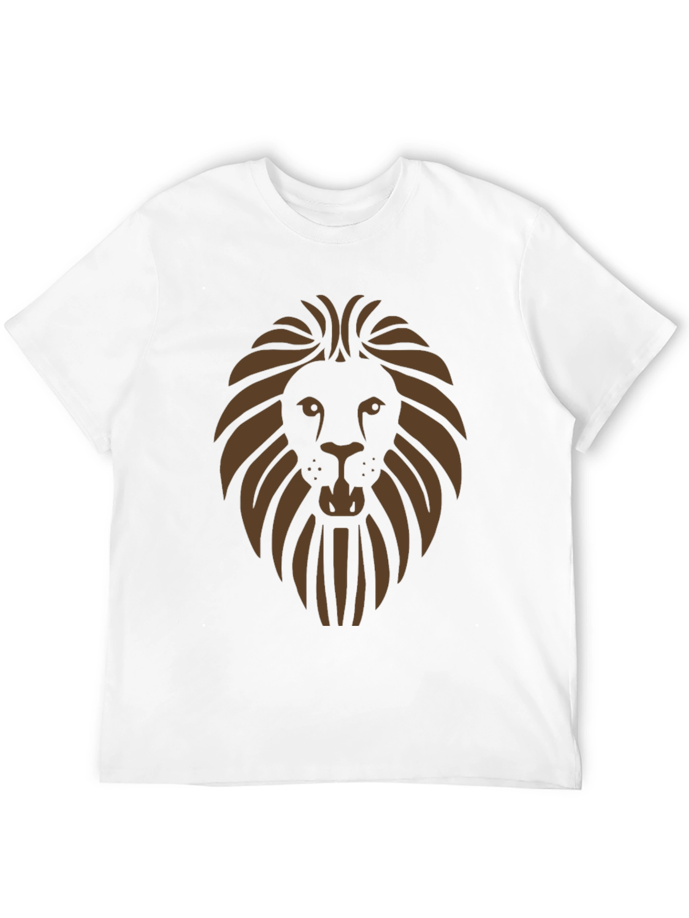 Lion Graphic Print Mens Black T-Shirt