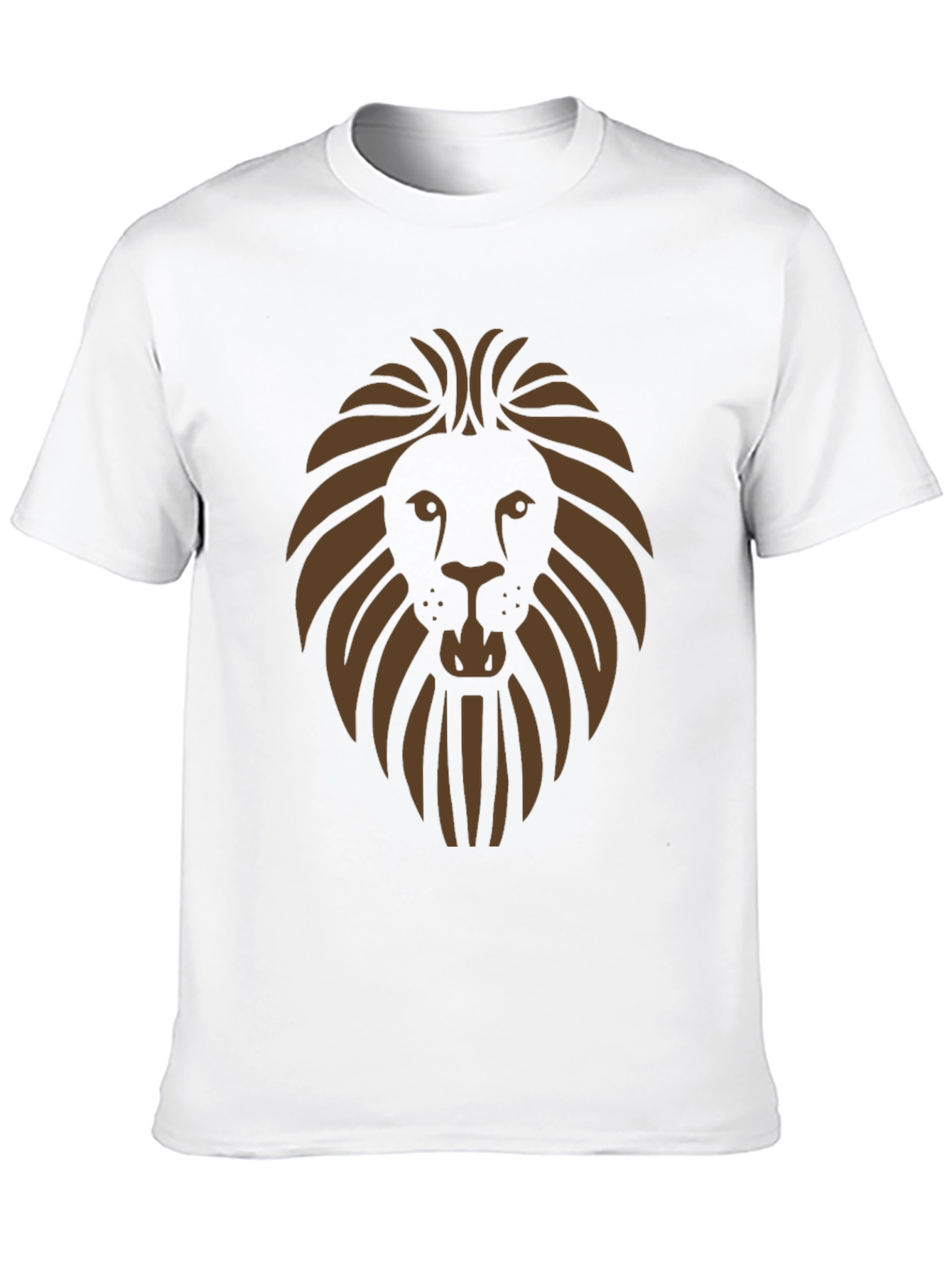 Lion Graphic Print Mens Black T-Shirt