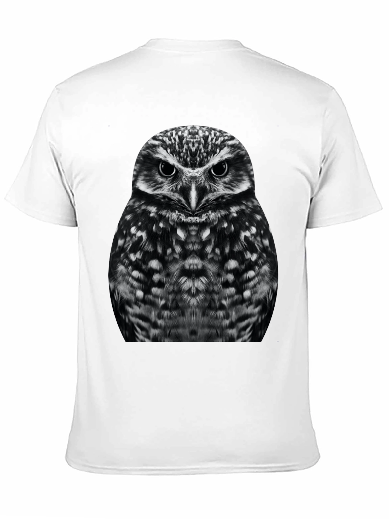 Owl Graphic T-Shirt - Black Cotton Tee