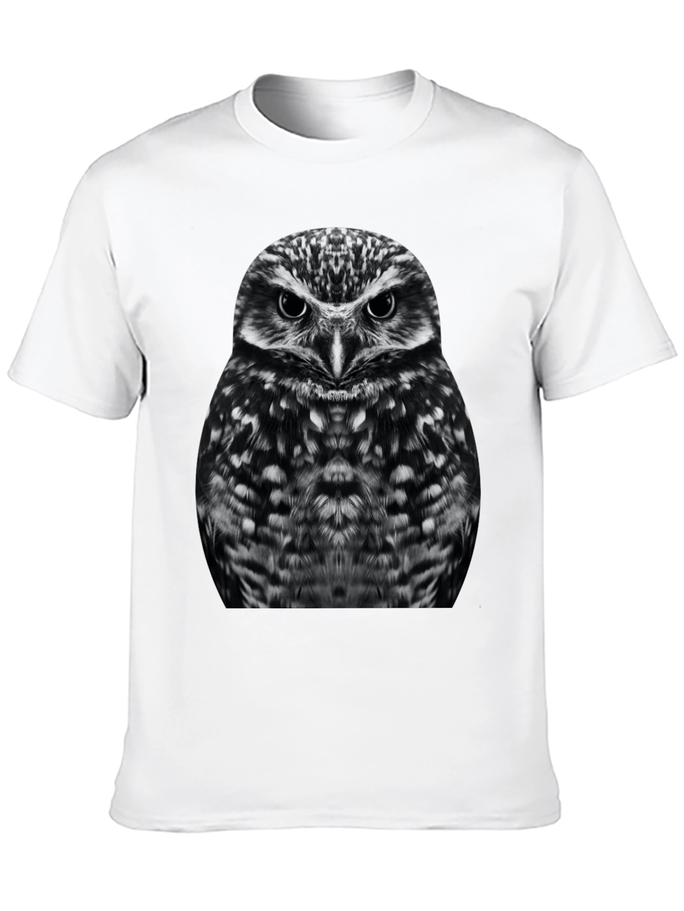 Owl Graphic T-Shirt - Black Cotton Tee