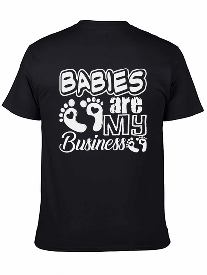 Babies are My Business Black Graphic Tee