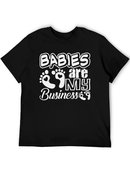 Babies are My Business Black Graphic Tee