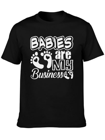 Babies are My Business Black Graphic Tee