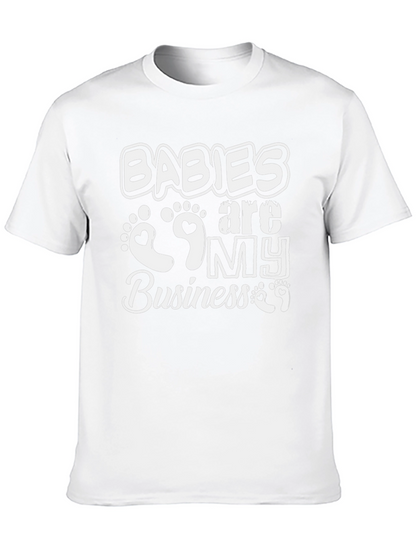 Babies are My Business Black Graphic Tee