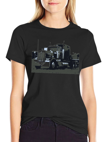 Truck Graphic Black T-Shirt - Classic Style