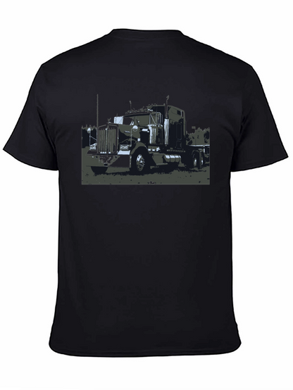 Truck Graphic Black T-Shirt - Classic Style