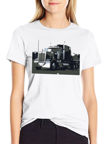 Truck Graphic Black T-Shirt - Classic Style