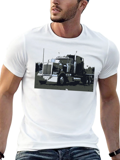 Truck Graphic Black T-Shirt - Classic Style
