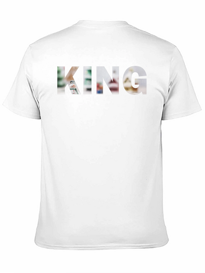 King Graphic T-Shirt - Black Crew Neck Tee
