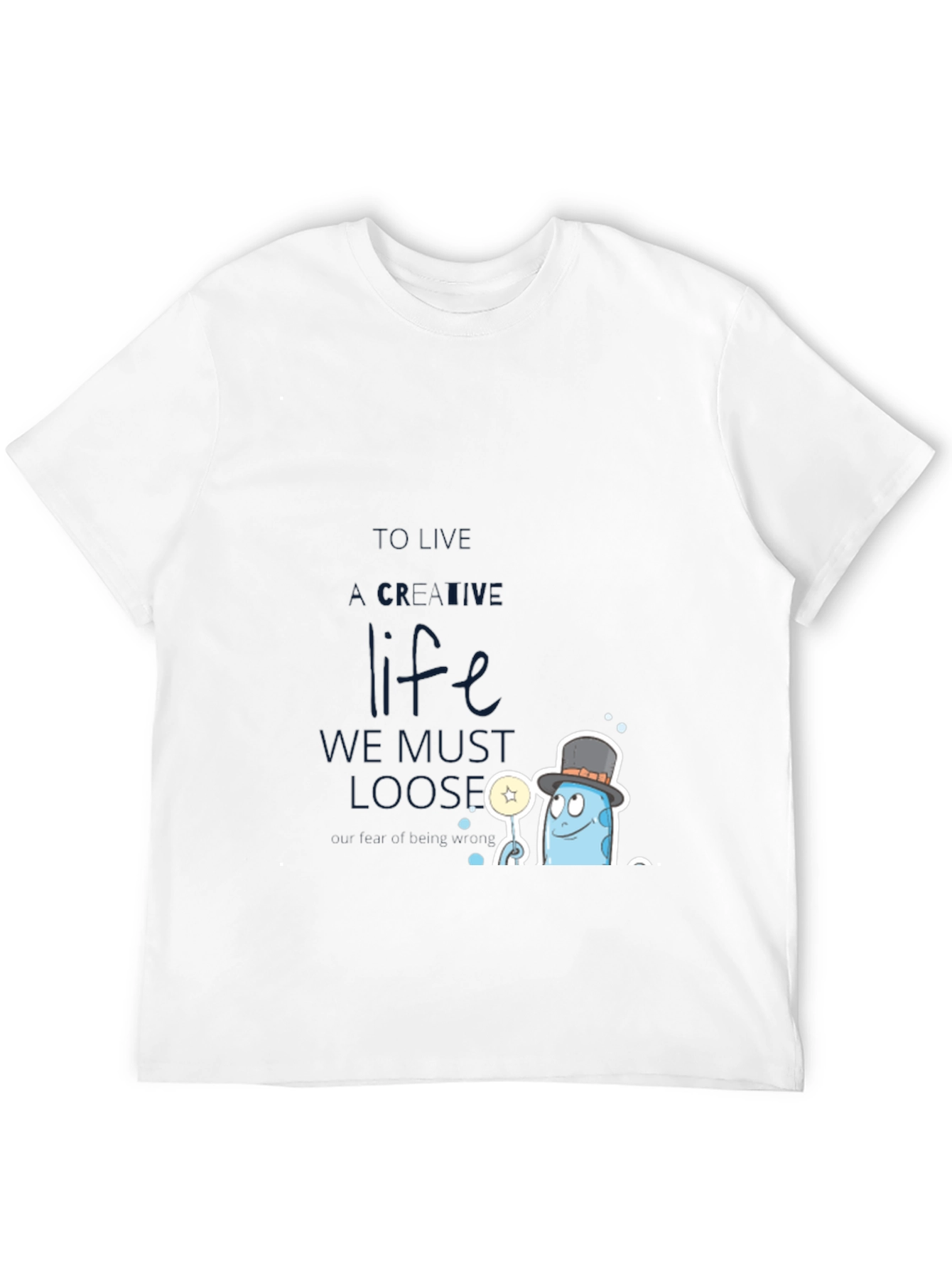 Creative Life Graphic Tee - Black Cotton Blend