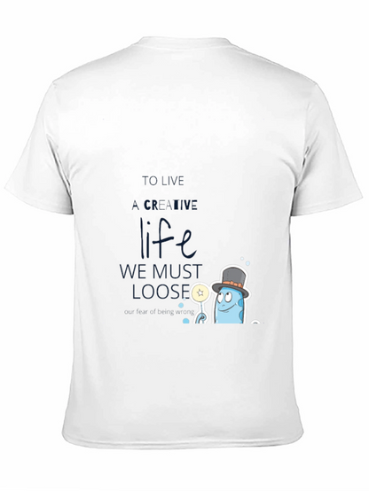 Creative Life Graphic Tee - Black Cotton Blend