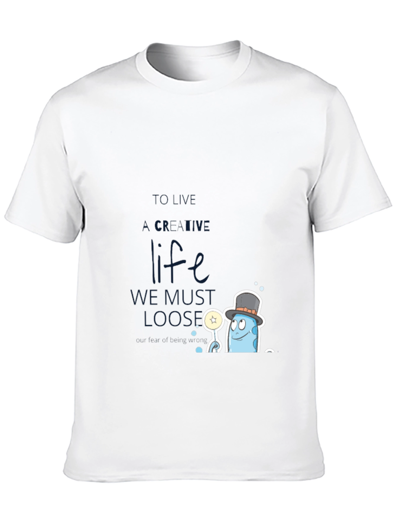Creative Life Graphic Tee - Black Cotton Blend