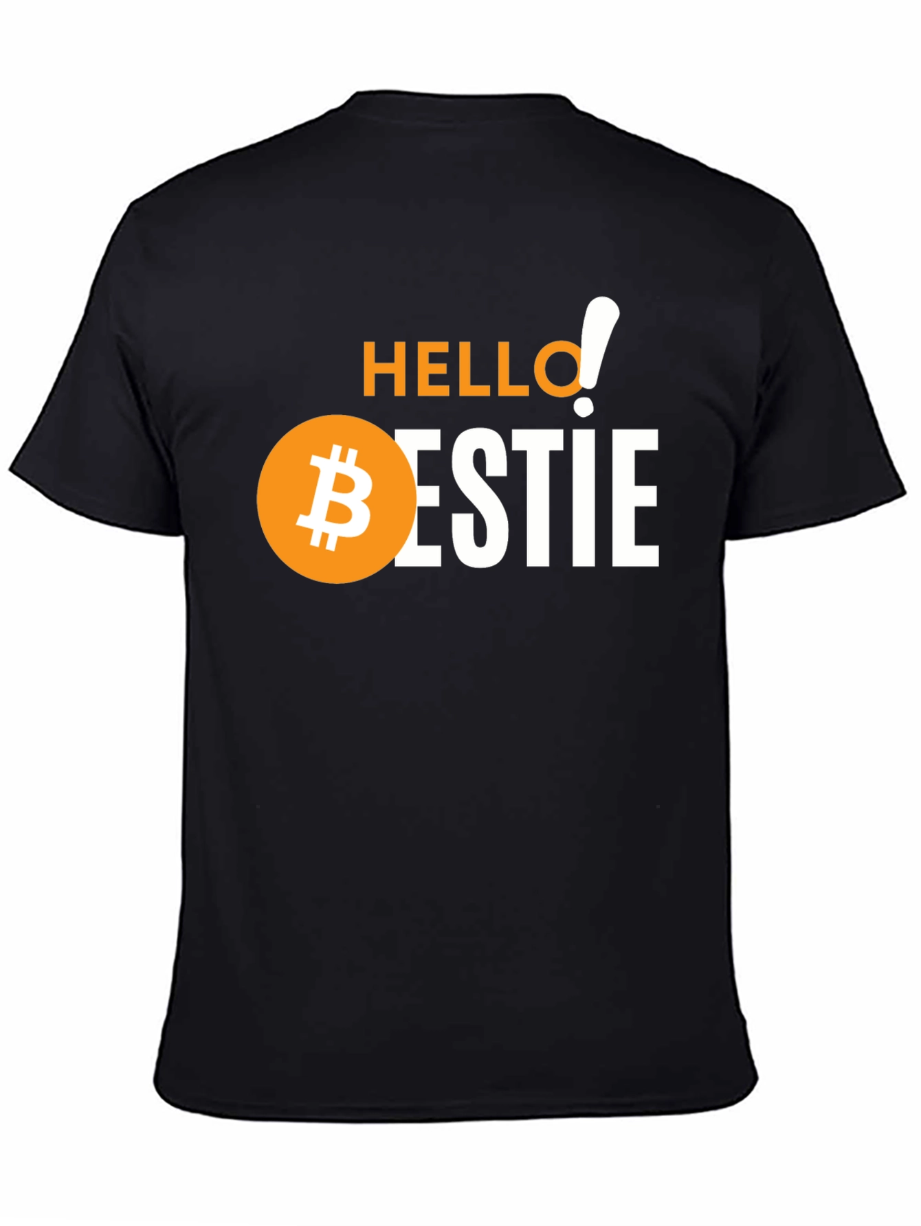 Hello Bestie Bitcoin Graphic Tee - Crypto Lover Gift