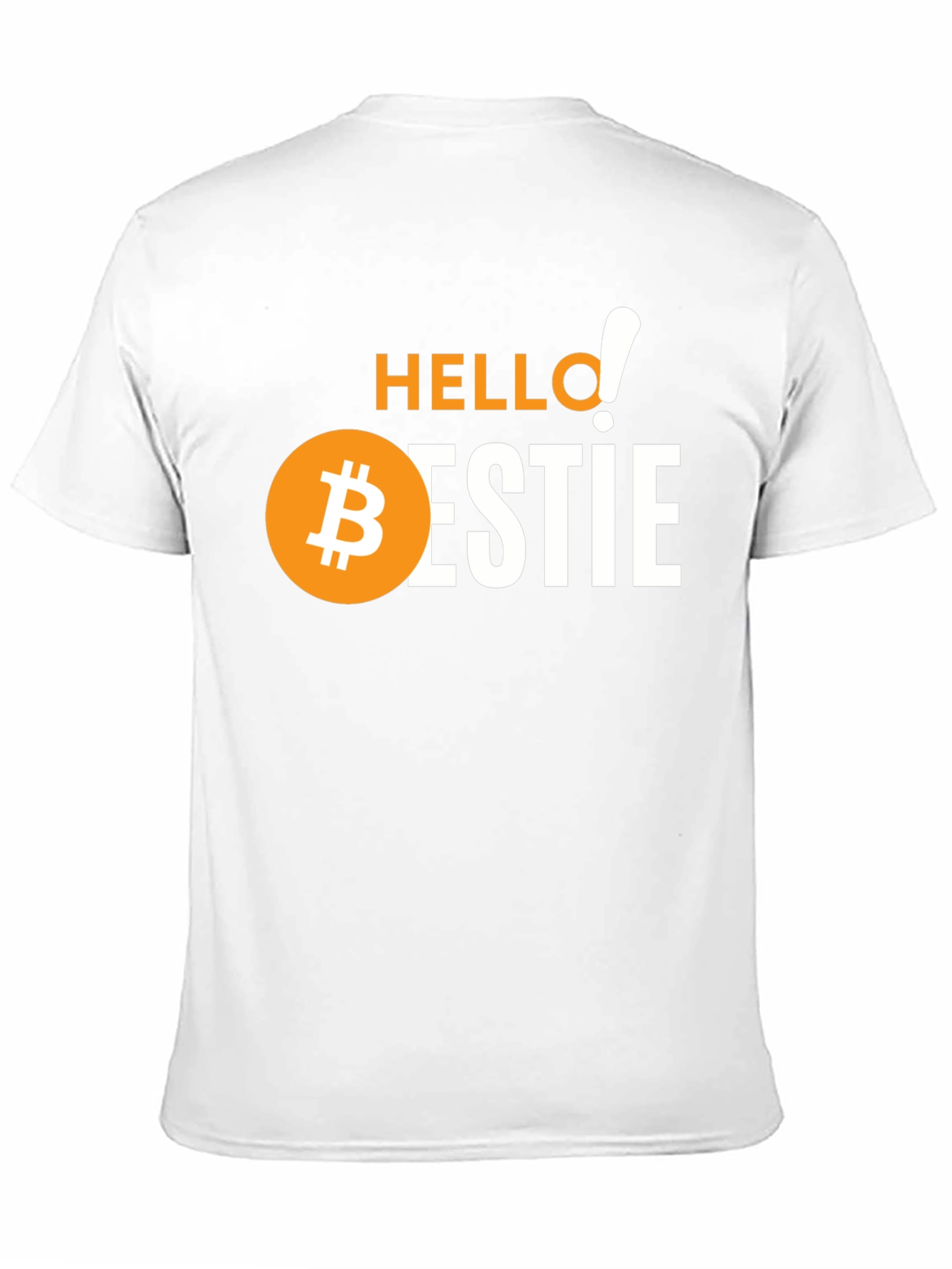 Hello Bestie Bitcoin Graphic Tee - Crypto Lover Gift