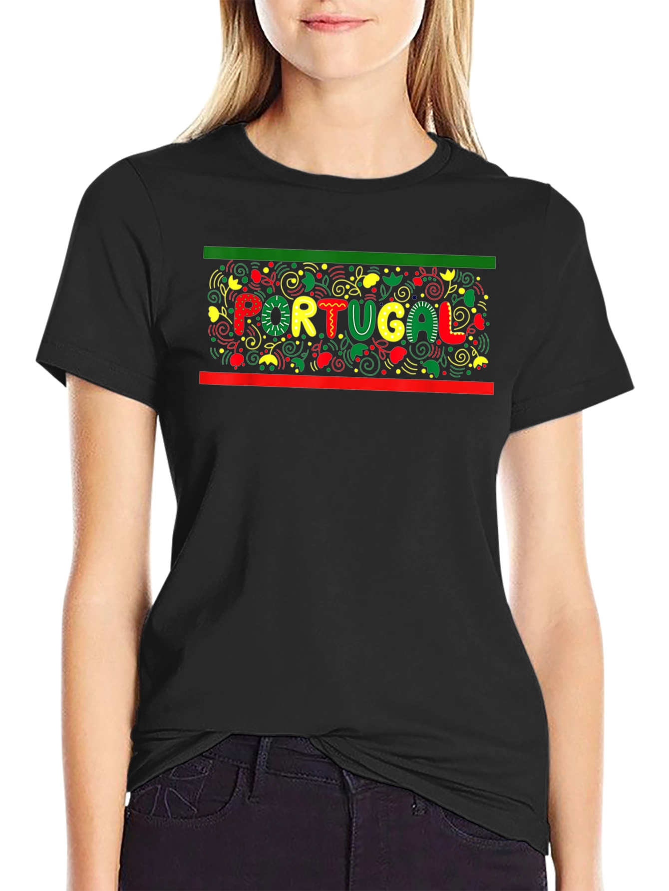 Portugal Graphic T-Shirt - Black