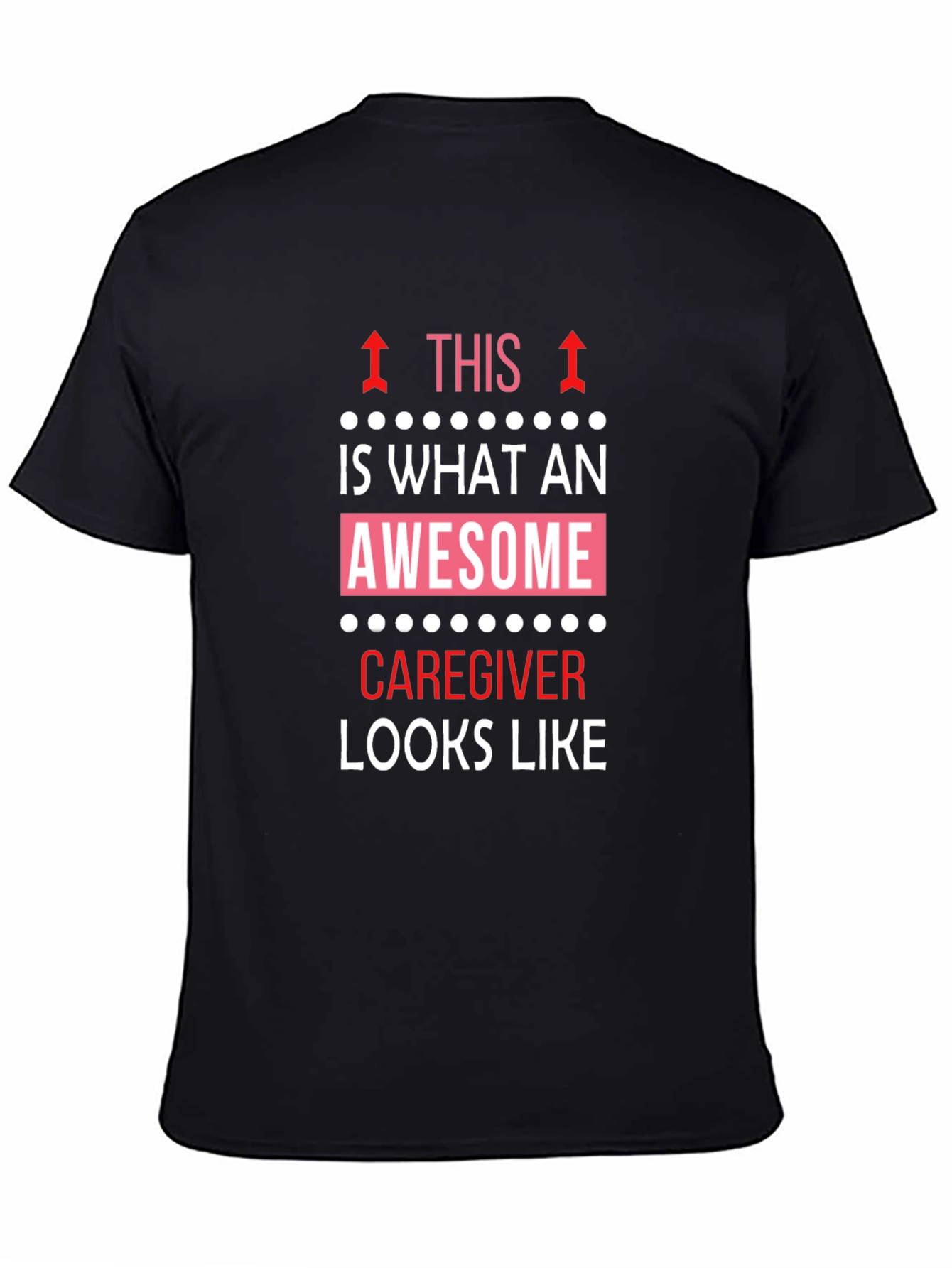 Awesome Caregiver T-Shirt - Black Cotton Tee