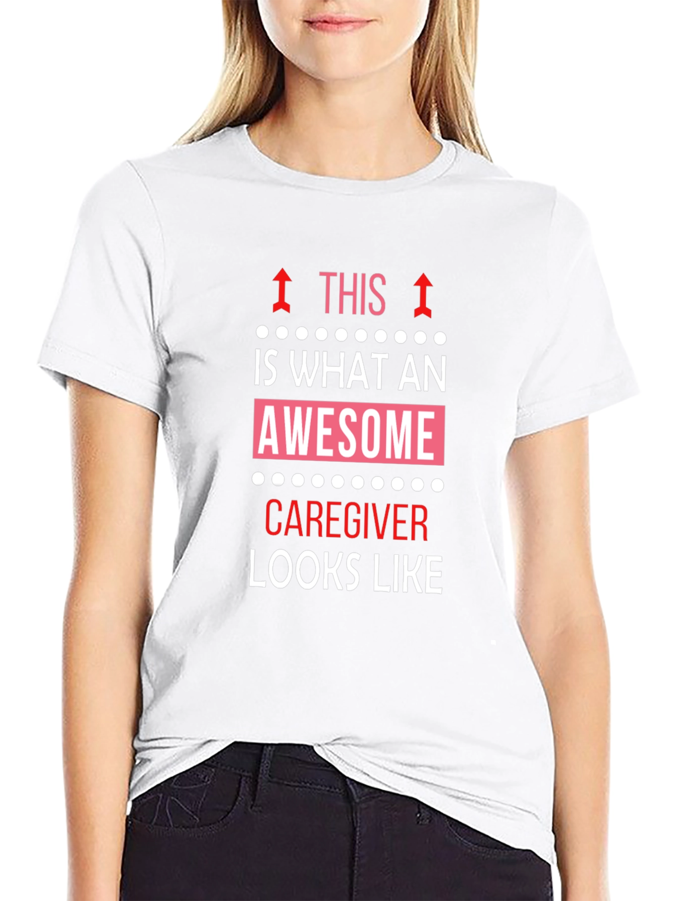 Awesome Caregiver T-Shirt - Black Cotton Tee