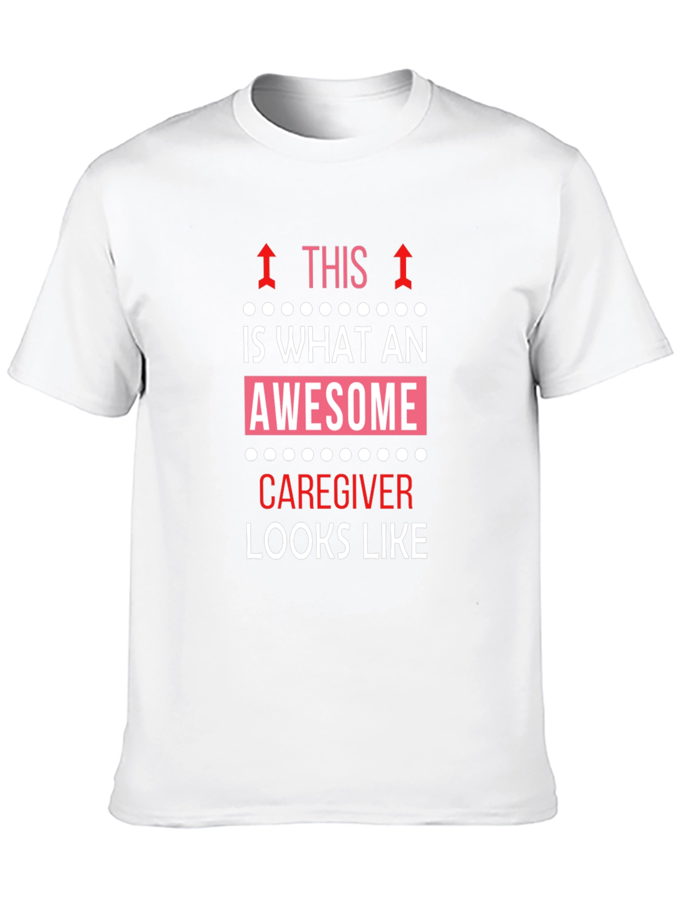 Awesome Caregiver T-Shirt - Black Cotton Tee
