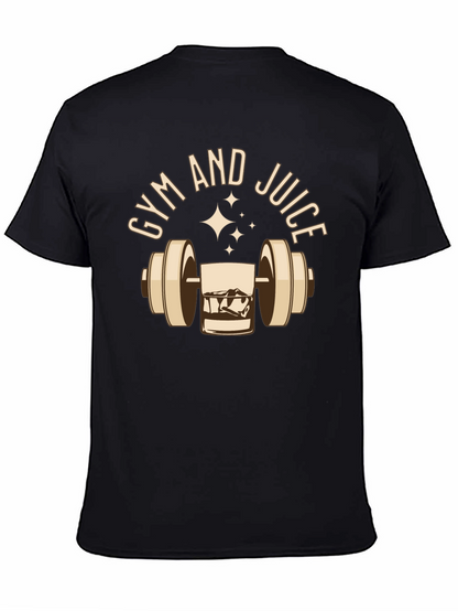 Gym and Juice Graphic Tee - Black