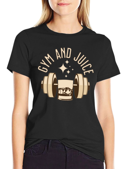 Gym and Juice Graphic Tee - Black