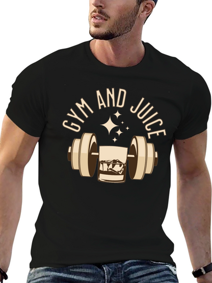 Gym and Juice Graphic Tee - Black