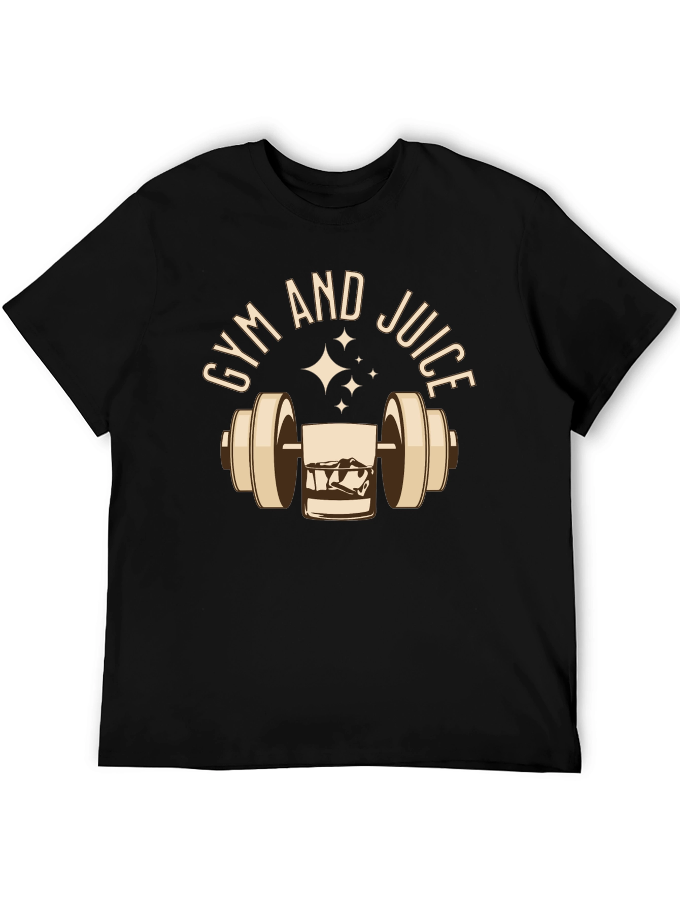 Gym and Juice Graphic Tee - Black