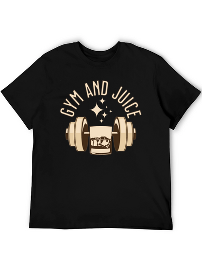 Gym and Juice Graphic Tee - Black
