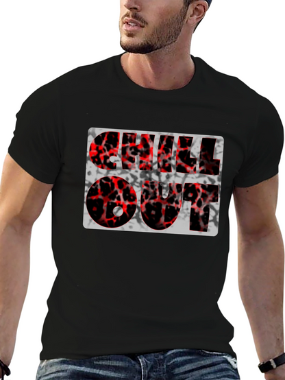 Chill Out Graphic Tee - Black Casual Shirt