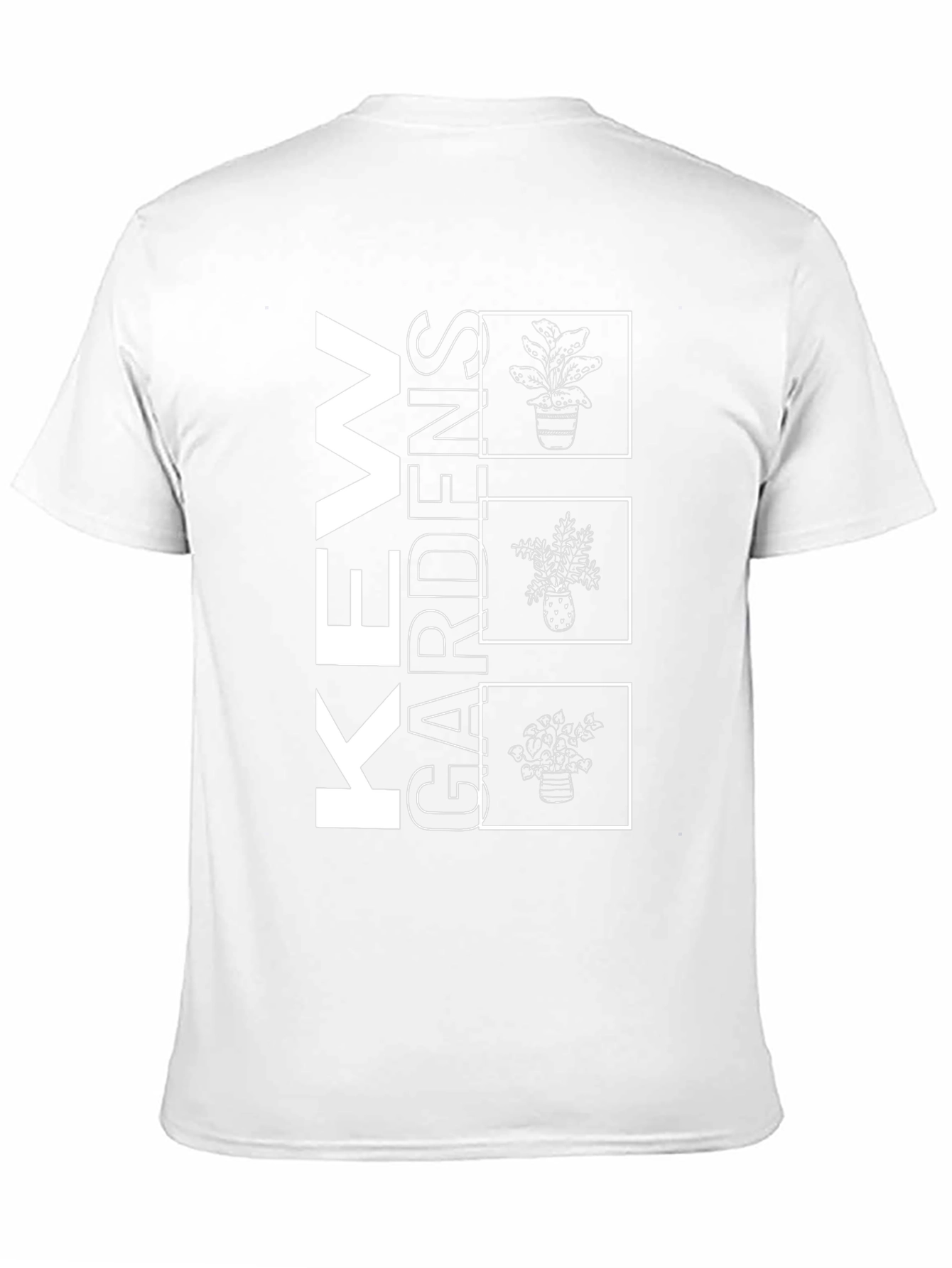 Kew Gardens Plant Graphic Black T-Shirt