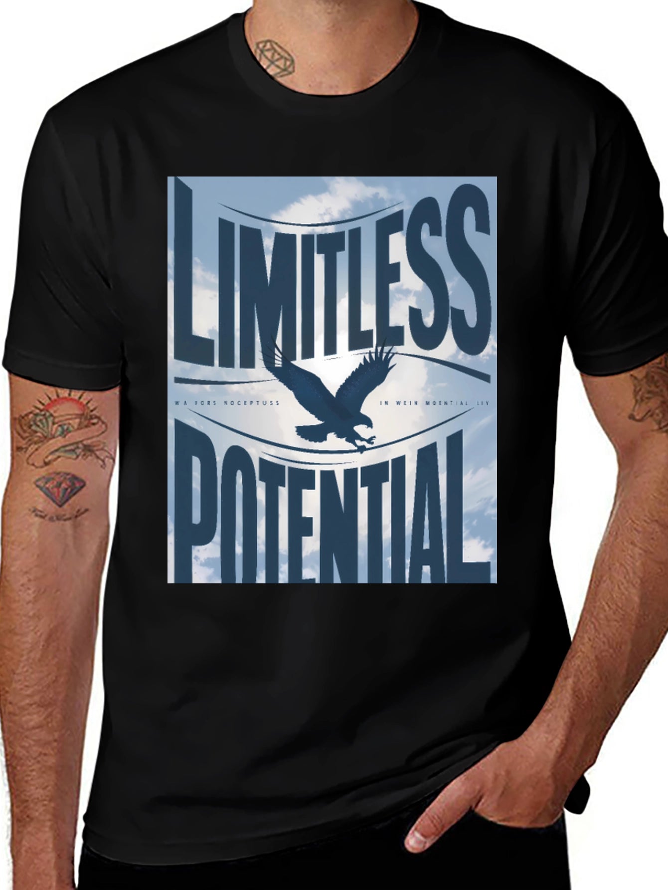 Limitless Potential Eagle Graphic T-Shirt