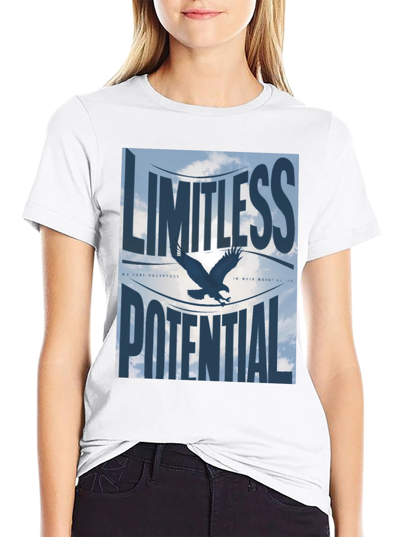 Limitless Potential Eagle Graphic T-Shirt