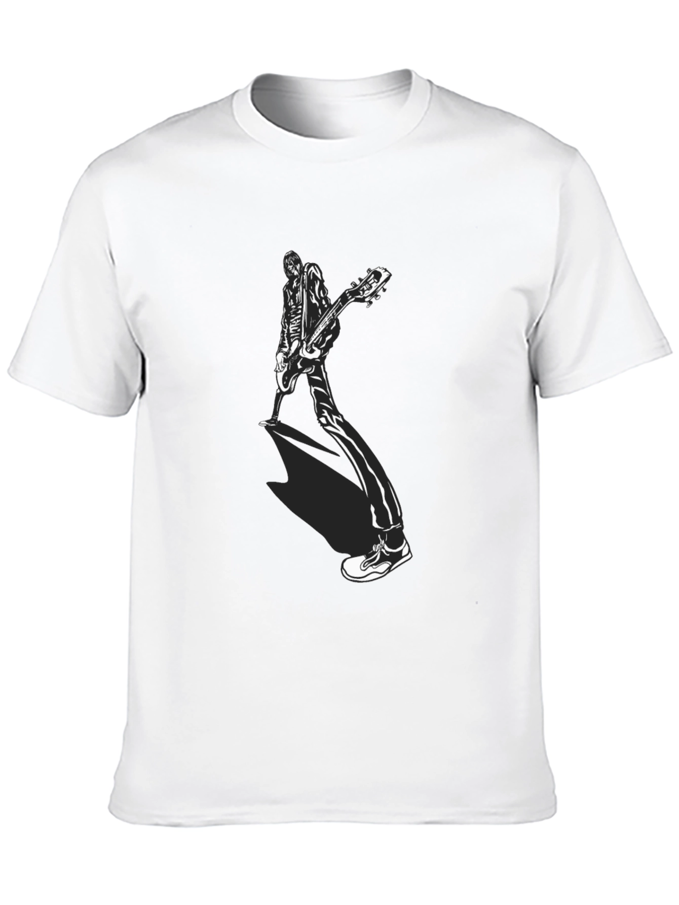 Guitar Player Graphic Tee - Black