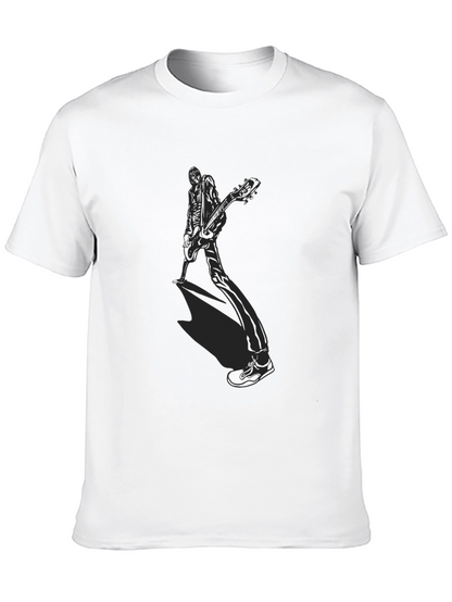 Guitar Player Graphic Tee - Black
