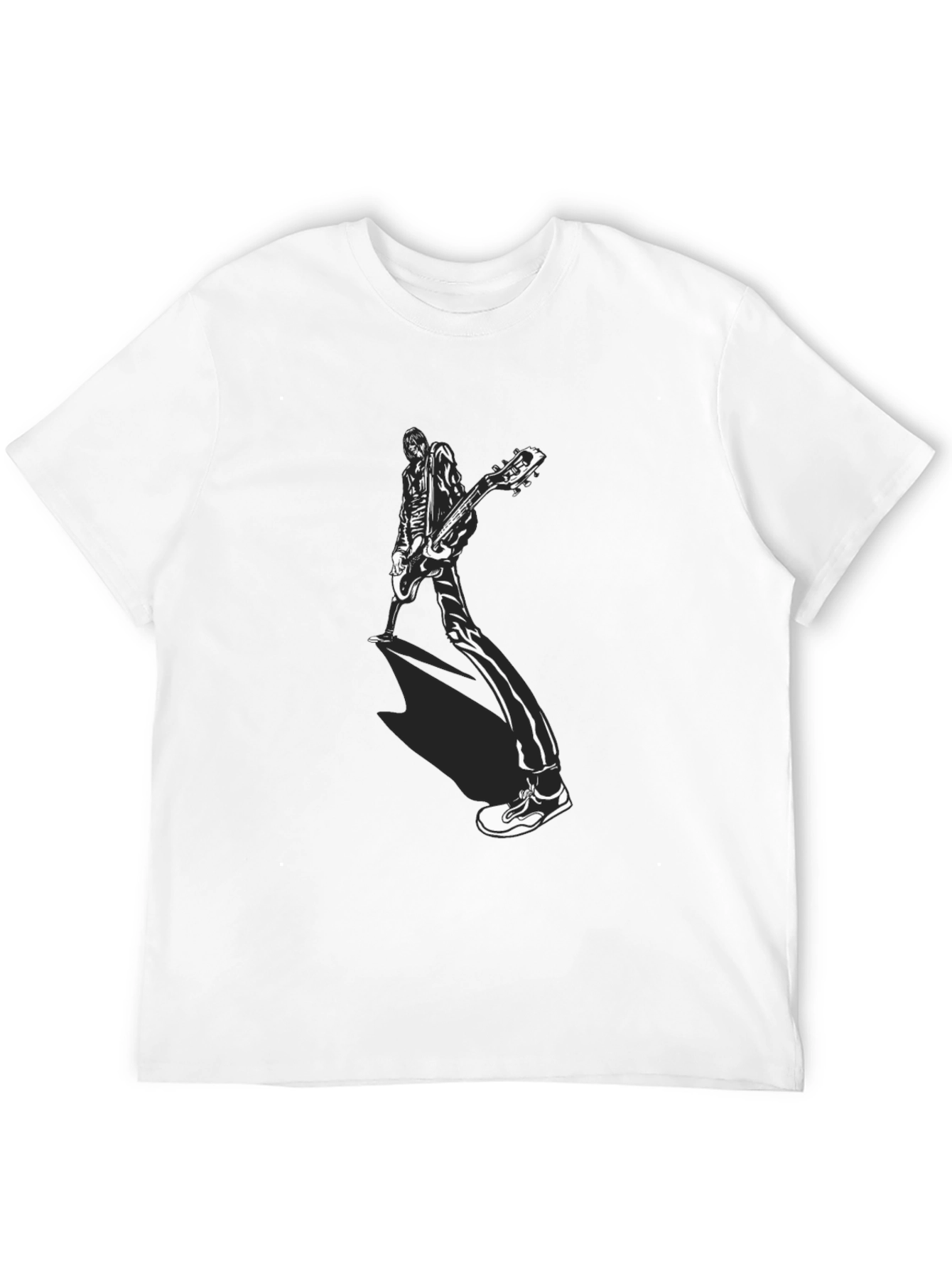 Guitar Player Graphic Tee - Black