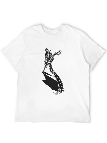 Guitar Player Graphic Tee - Black
