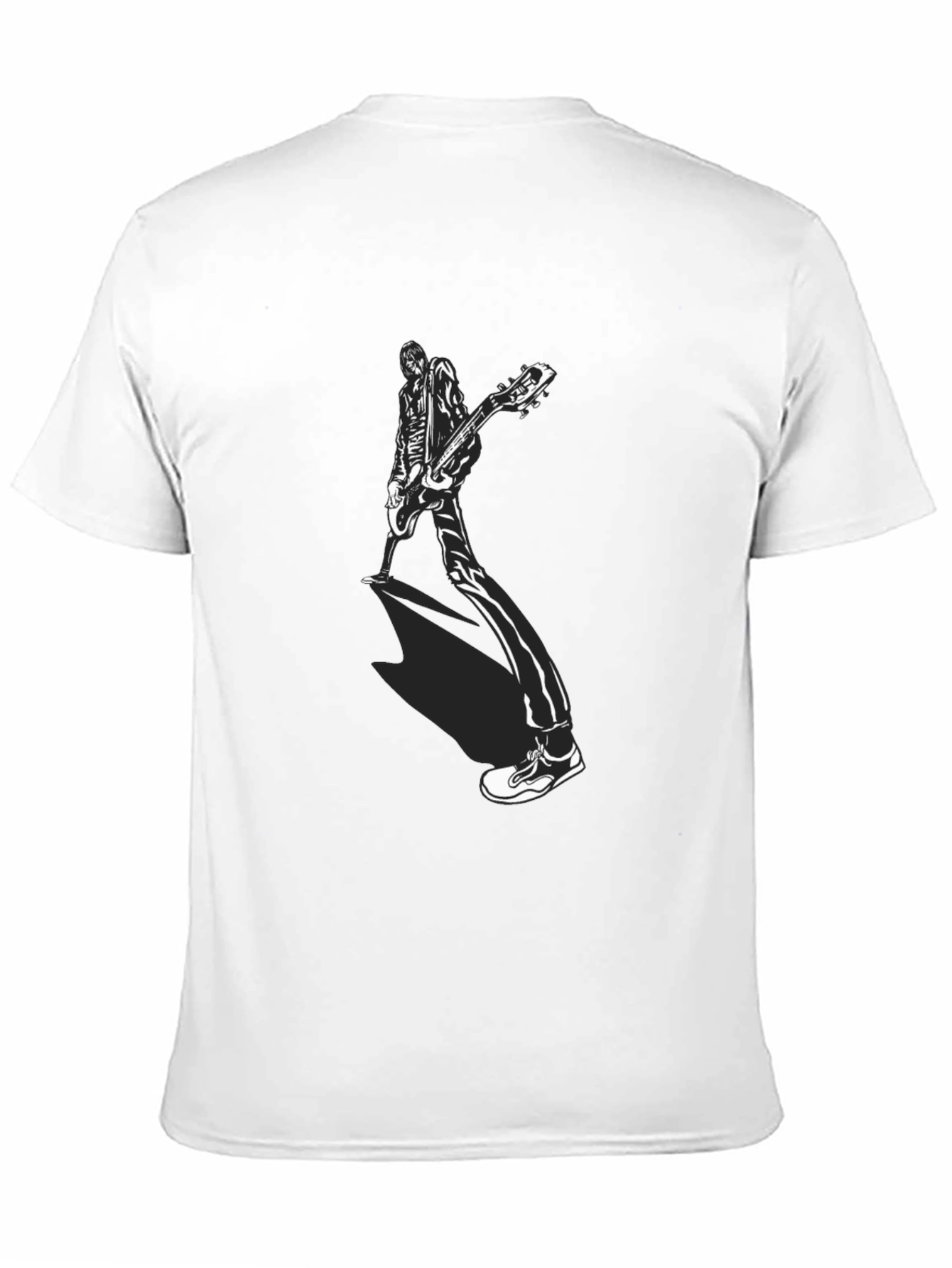Guitar Player Graphic Tee - Black