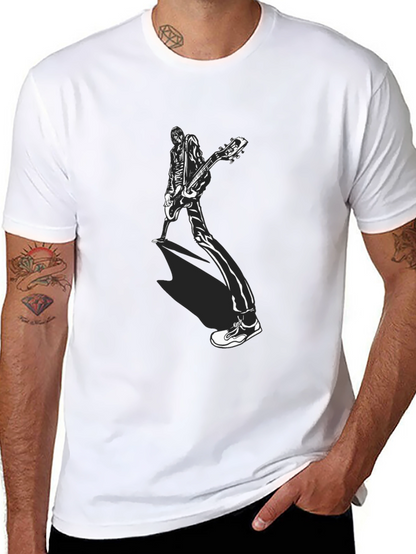 Guitar Player Graphic Tee - Black