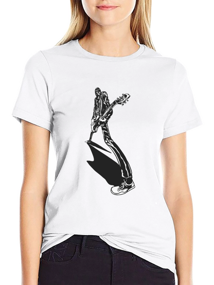 Guitar Player Graphic Tee - Black