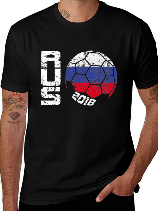 Russia 2018 Soccer T-Shirt - Black