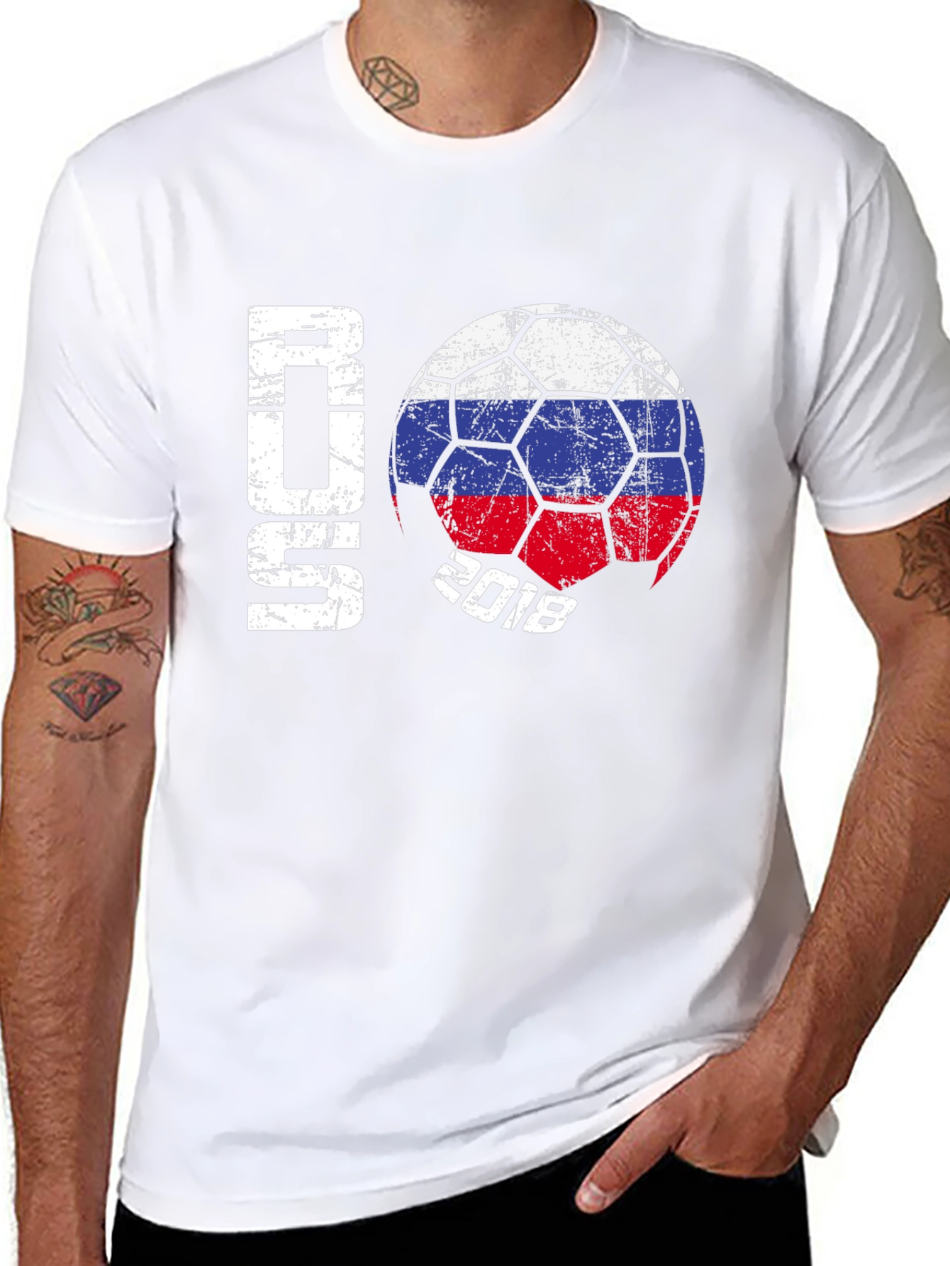 Russia 2018 Soccer T-Shirt - Black