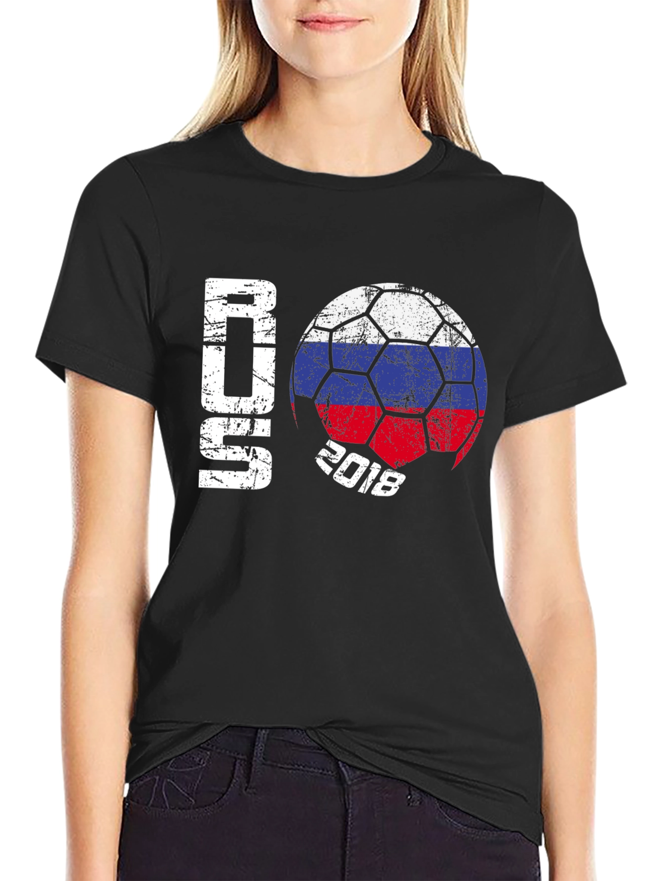 Russia 2018 Soccer T-Shirt - Black