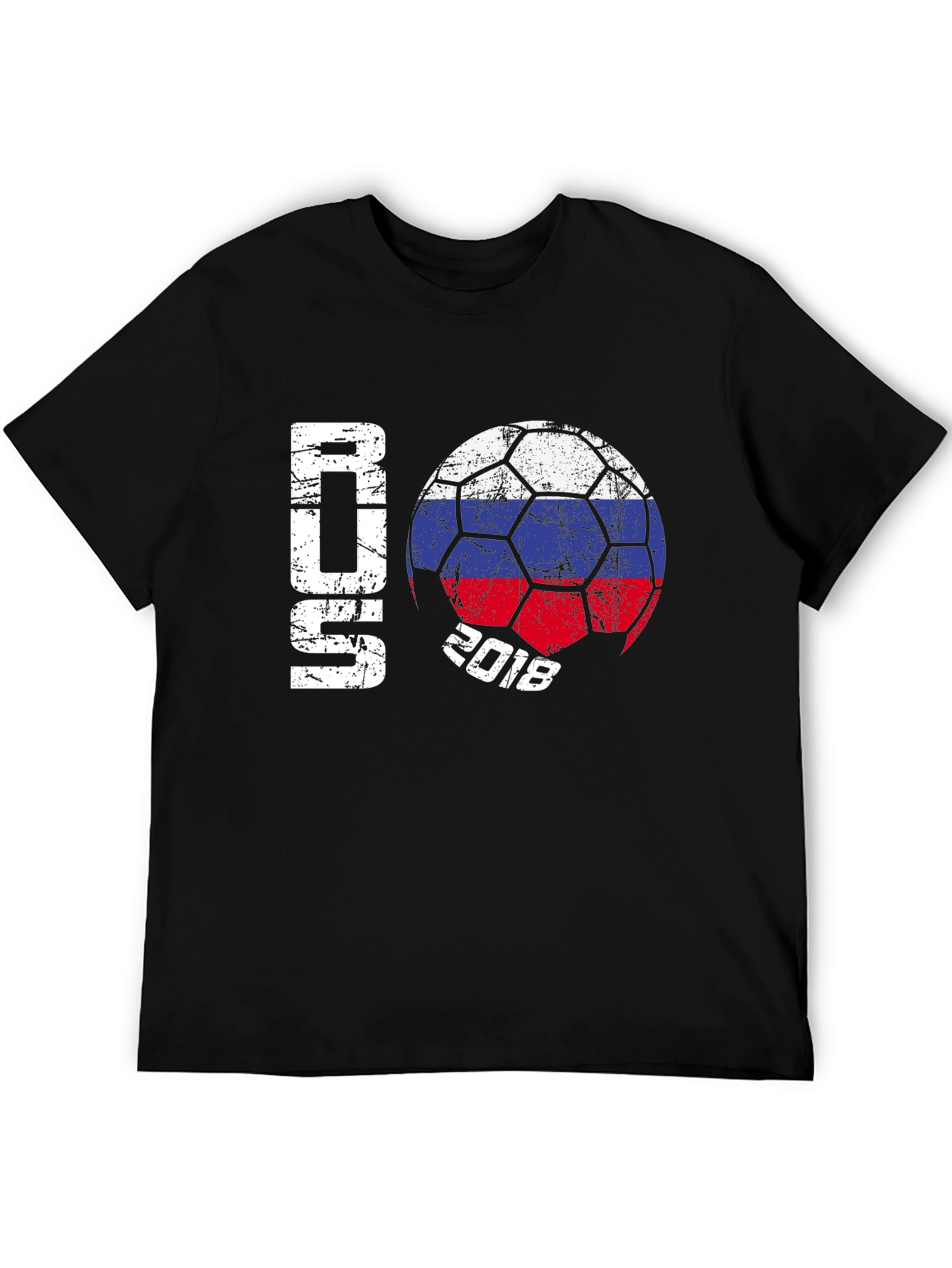 Russia 2018 Soccer T-Shirt - Black